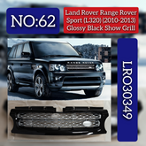 Glossy Black Show Grill LR030349 Compatible With Land Rover Range Rover Sport (L320) (2010-2013) Tag No.62